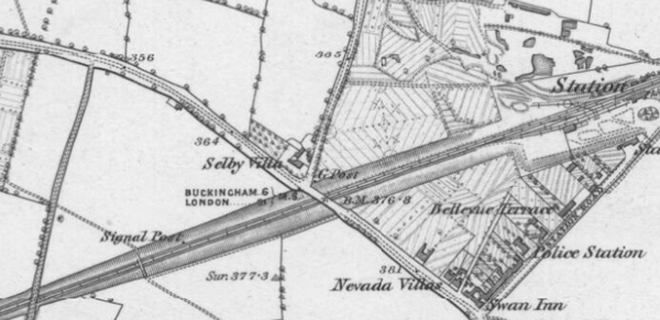 6 inch map showing Selby Villa